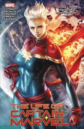 The life of Captain Marvel / writer, Margaret Stohl ; penciler (present day), Carlos Pacheco ; inker (present day), Rafael Fonteriz ; colorist (present day), Marcio Menyz with Federico Blee ; artists (flashbacks) Marguerite Sauvage, Erica D'Urso & Marcio Menyz ; letterer, VC's Clayton Cowles.