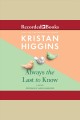 Always the last to know Cover Image